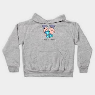 Diamond Hands - Crypto Design Kids Hoodie